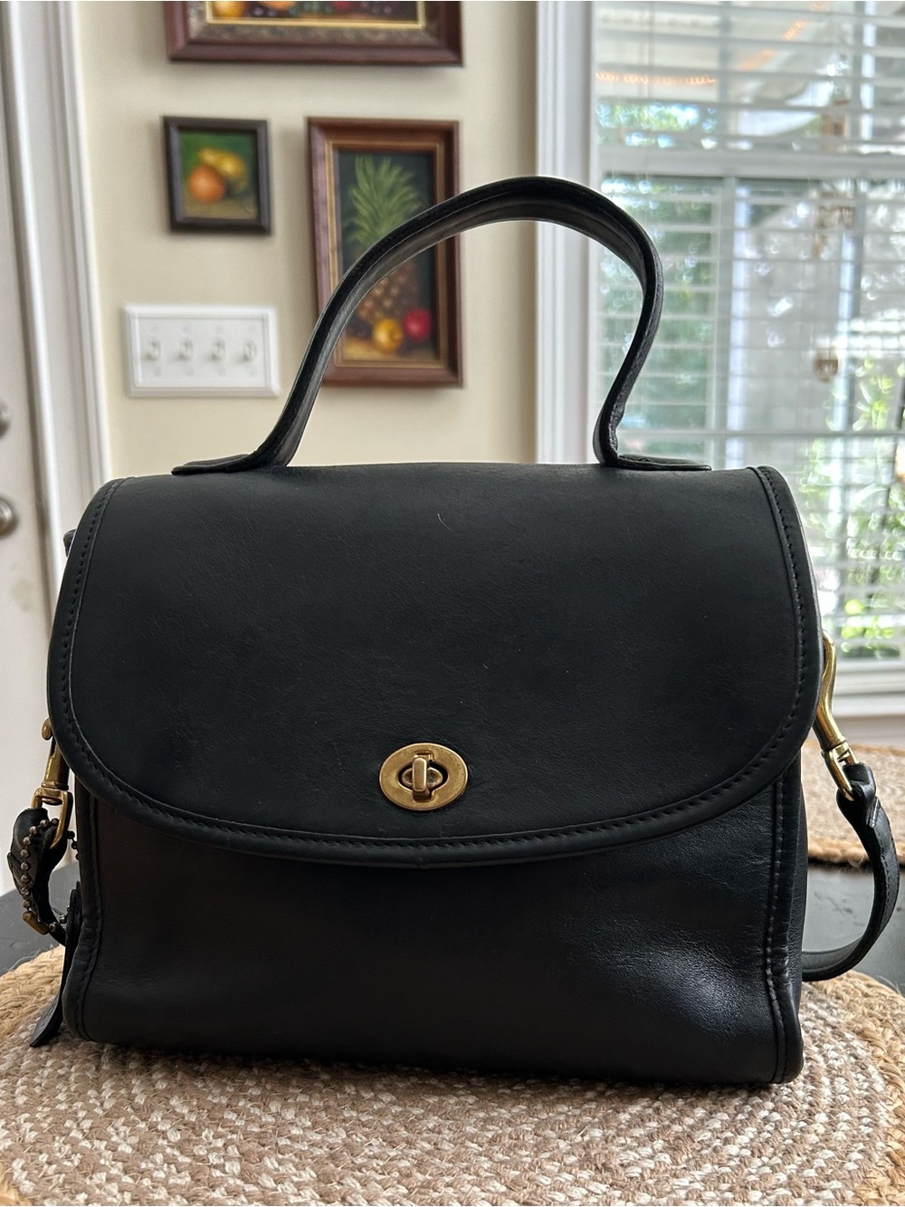 Vintage Coach Manor Top -Handle Satchel # 9977